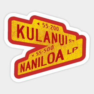 BYU-Hawaii Cross Streets Sticker